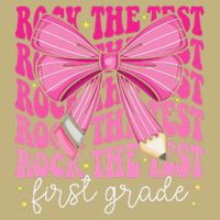 Rock The Test Day 1st Grade Teacher First Grade Testing Day T-Shirt
