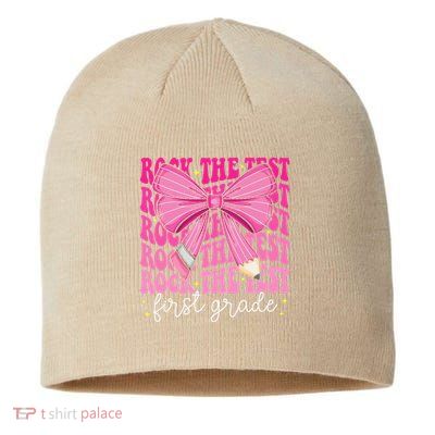 Rock The Test Day 1st Grade Teacher First Grade Testing Day Sustainable Beanie
