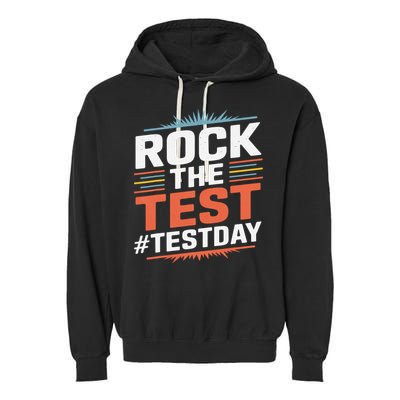 Rock The Test Outfit For Students And Teachers On Exam Day Garment-Dyed Fleece Hoodie