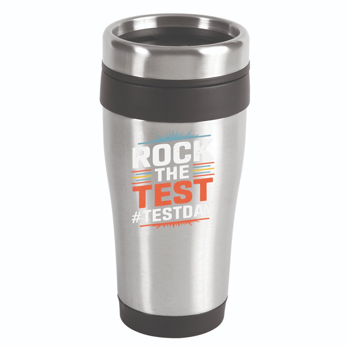 Rock The Test Outfit For Students And Teachers On Exam Day 16oz Travel Tumbler