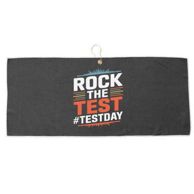 Rock The Test Outfit For Students And Teachers On Exam Day Large Microfiber Waffle Golf Towel