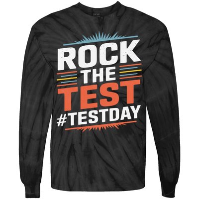 Rock The Test Outfit For Students And Teachers On Exam Day Tie-Dye Long Sleeve Shirt