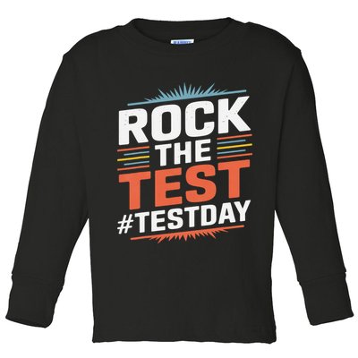 Rock The Test Outfit For Students And Teachers On Exam Day Toddler Long Sleeve Shirt