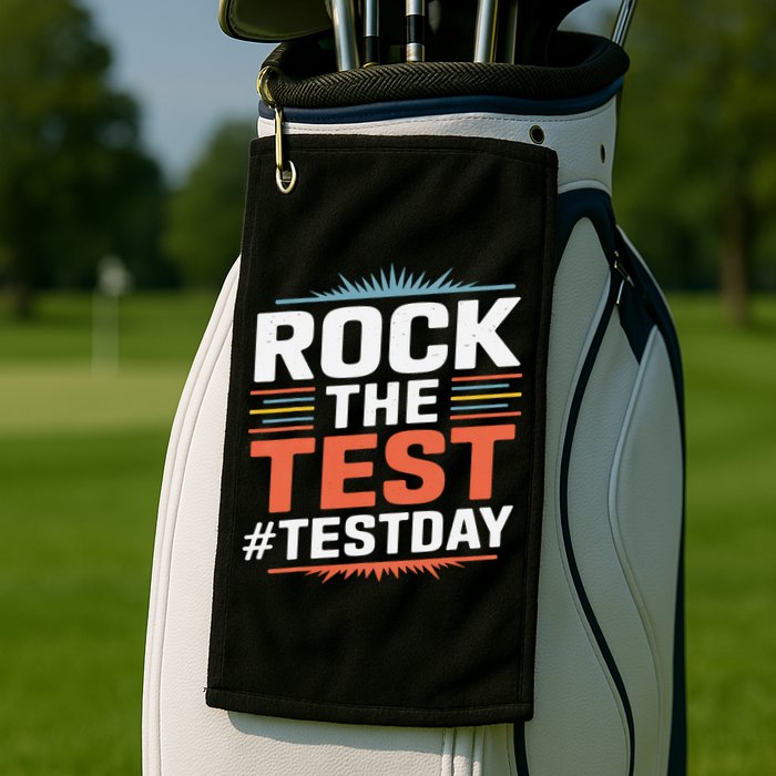 Rock The Test Outfit For Students And Teachers On Exam Day Golf Towel