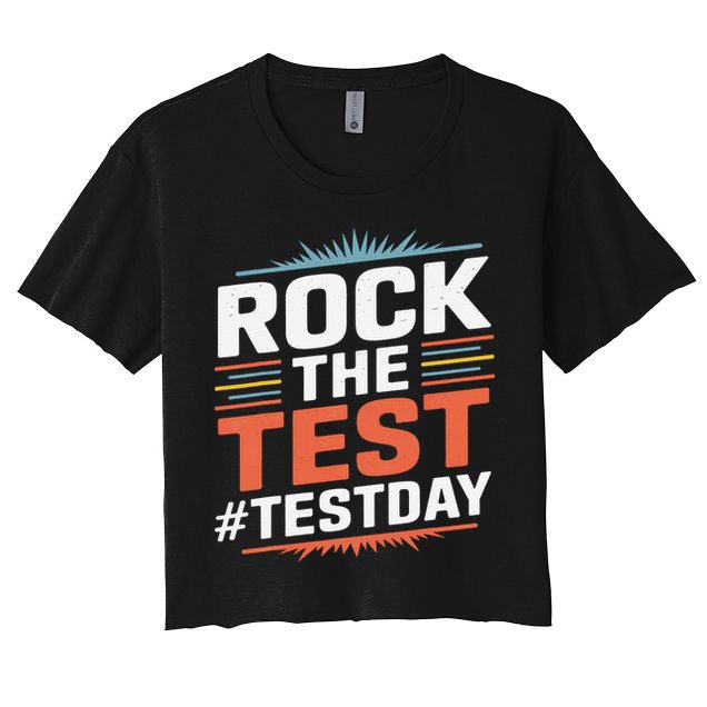 Rock The Test Outfit For Students And Teachers On Exam Day Crop Top