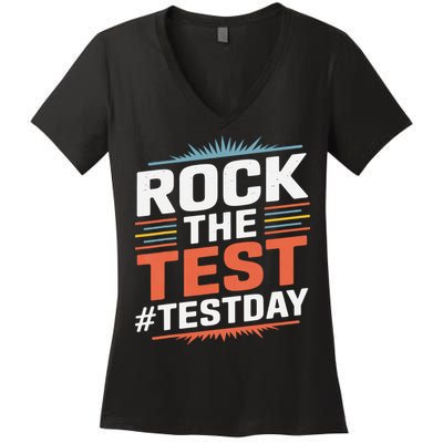 Rock The Test Outfit For Students And Teachers On Exam Day Women's V-Neck T-Shirt