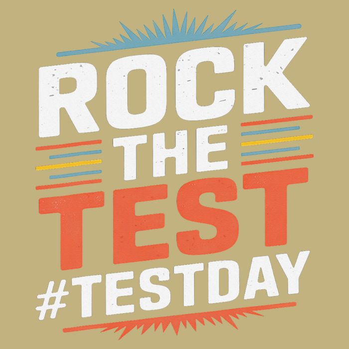 Rock The Test Outfit For Students And Teachers On Exam Day Button