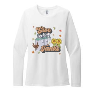 Respiratory Therapist Thanksgiving RT Nurse Super Tankful Womens CVC Long Sleeve Shirt