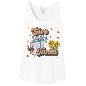 Respiratory Therapist Thanksgiving RT Nurse Super Tankful Ladies Essential Tank