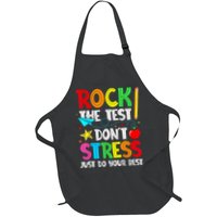 Rock The Test Don't Stress Just Do Your Best Funny Testing  Apron