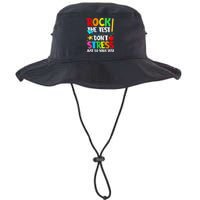 Rock The Test Don't Stress Just Do Your Best Funny Testing  Bucket Hat