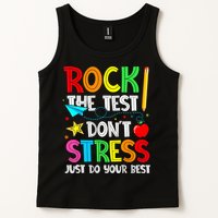 Rock The Test Don't Stress Just Do Your Best Funny Testing  Tank Top