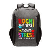 Rock The Test Don't Stress Just Do Your Best Funny Testing  Vector Backpack