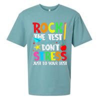 Rock The Test Don't Stress Just Do Your Best Funny Testing  Sueded Cloud Jersey T-Shirt
