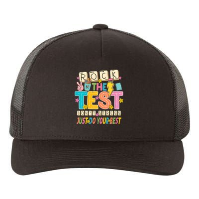 Rock The Test Don't Stress Just Do Your Best Teacher Testing Yupoong Adult 5-Panel Trucker Hat