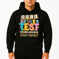 Rock The Test Don't Stress Just Do Your Best Teacher Testing Hoodie