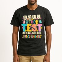 Rock The Test Don't Stress Just Do Your Best Teacher Testing Tall T-Shirt