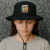 Rock The Test Don't Stress Just Do Your Best Teacher Testing Bucket Hat