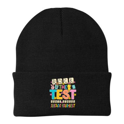 Rock The Test Don't Stress Just Do Your Best Teacher Testing Beanie