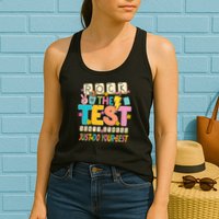 Rock The Test Don't Stress Just Do Your Best Teacher Testing Womens Tank Top