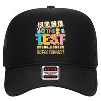 Rock The Test Don't Stress Just Do Your Best Teacher Testing Hat