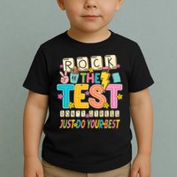 Rock The Test Don't Stress Just Do Your Best Teacher Testing Toddler T-Shirt