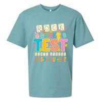Rock The Test Don't Stress Just Do Your Best Teacher Testing Sueded Cloud Jersey T-Shirt