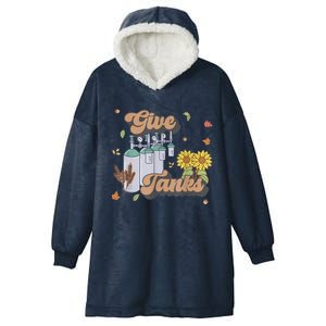 Respiratory Therapist Thanksgiving RT Nurse Super Tankful Hooded Wearable Blanket