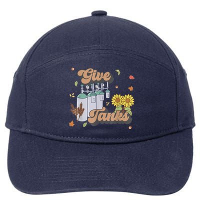 Respiratory Therapist Thanksgiving RT Nurse Super Tankful 7-Panel Snapback Hat