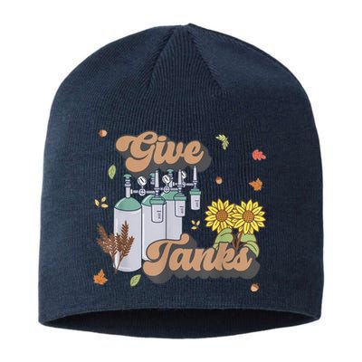 Respiratory Therapist Thanksgiving RT Nurse Super Tankful Sustainable Beanie