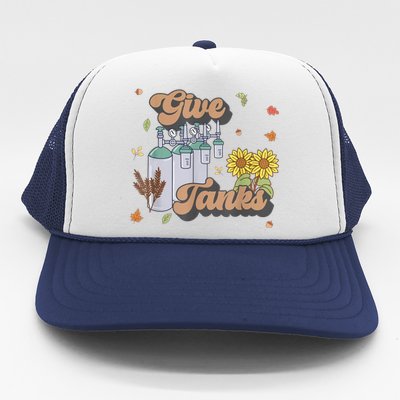 Respiratory Therapist Thanksgiving RT Nurse Super Tankful Trucker Hat