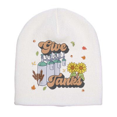 Respiratory Therapist Thanksgiving RT Nurse Super Tankful Short Acrylic Beanie