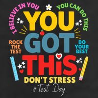 Rock The Test Dont Stress You Got This Teacher Testing Day  Garment-Dyed Fleece Hoodie