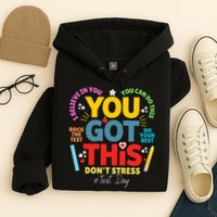 Rock The Test Dont Stress You Got This Teacher Testing Day  Hoodie