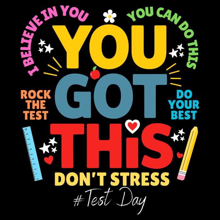 Rock The Test Dont Stress You Got This Teacher Testing Day  Button