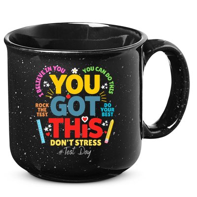 Rock The Test Dont Stress You Got This Teacher Testing Day  15oz Campfire Ceramic Mug