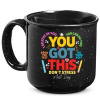 Rock The Test Dont Stress You Got This Teacher Testing Day  15oz Campfire Ceramic Mug