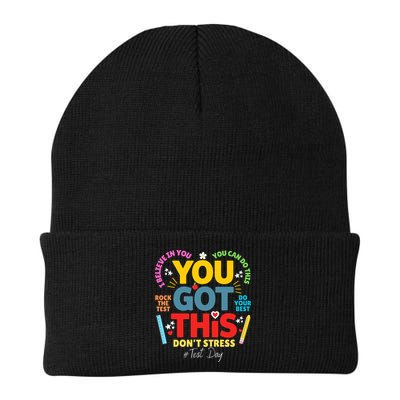 Rock The Test Dont Stress You Got This Teacher Testing Day  Beanie