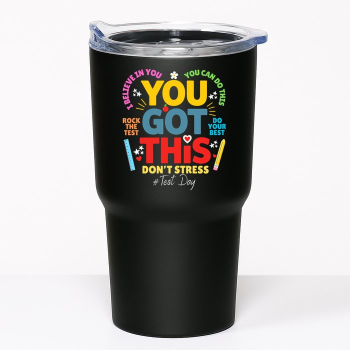 Rock The Test Dont Stress You Got This Teacher Testing Day  Tumbler