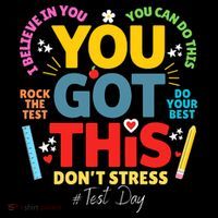 Rock The Test Dont Stress You Got This Teacher Testing Day  Poster