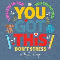 Rock The Test Dont Stress You Got This Teacher Testing Day  Garment-Dyed Sweatshirt