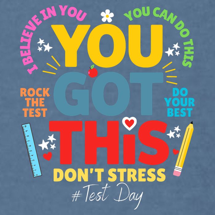 Rock The Test Dont Stress You Got This Teacher Testing Day  Garment-Dyed Sweatshirt
