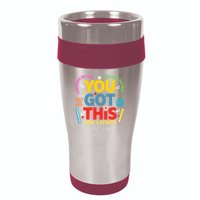 Rock The Test Dont Stress You Got This Teacher Testing Day  16oz Travel Tumbler