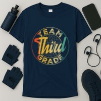 Retro Team Third Grade Back To School First Day Of School T-Shirt