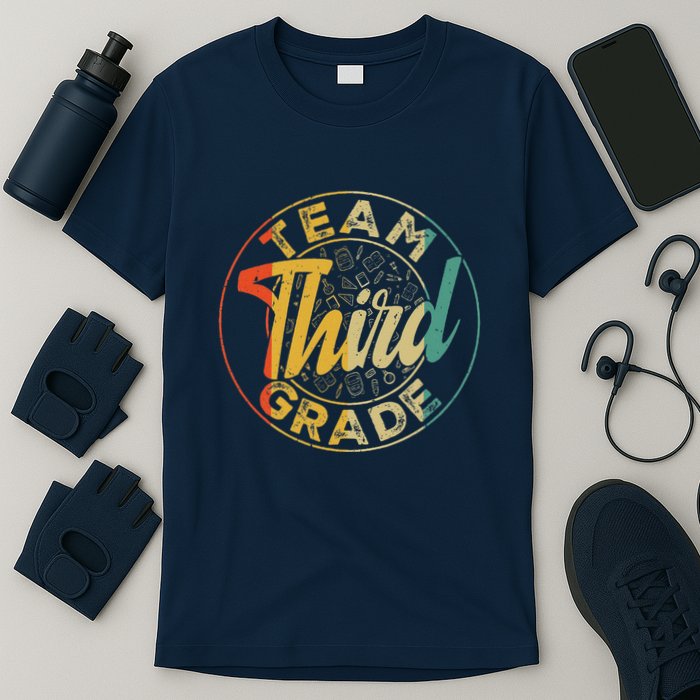 Retro Team Third Grade Back To School First Day Of School T-Shirt