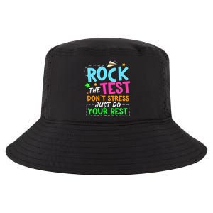 Rock The Test Don't Stress Just Do Your Best Teacher Cool Comfort Performance Bucket Hat