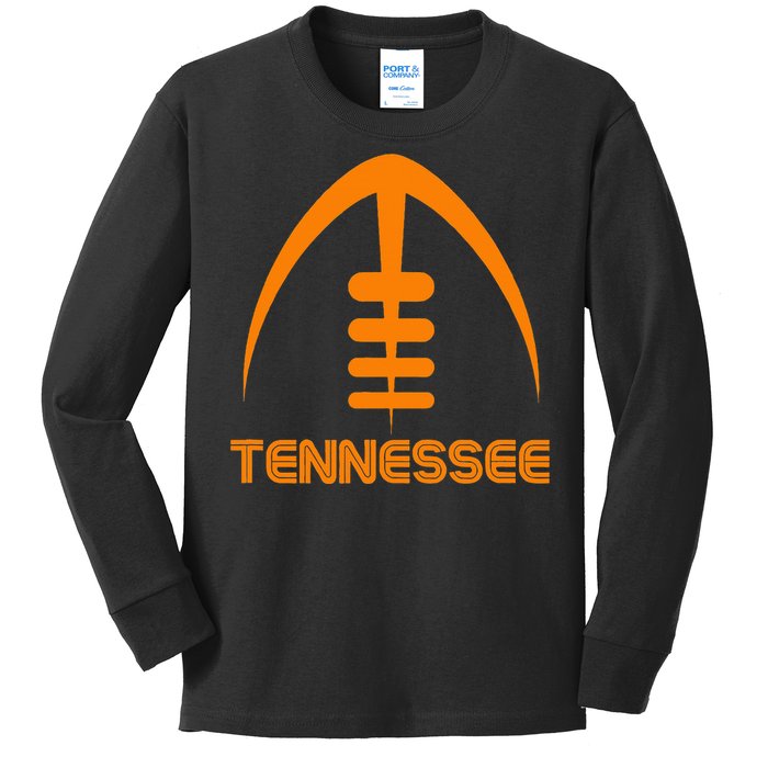 Retro Tennessee Tn Orange Vintage Design Classic Tennessee Kids Long Sleeve Shirt