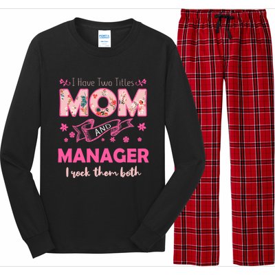 Rock Two Titles Mom And Ager Happy MotherS Day Great Gift Long Sleeve Pajama Set