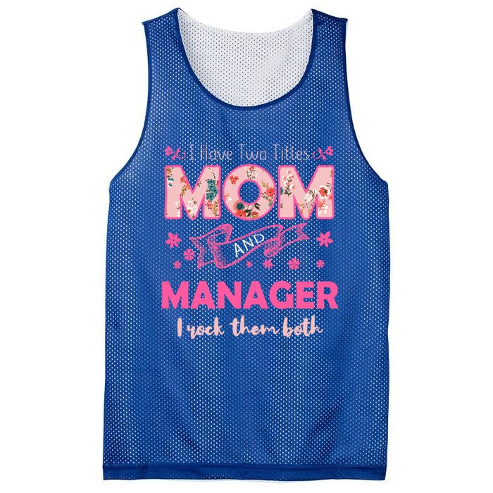 Rock Two Titles Mom And Ager Happy MotherS Day Great Gift Mesh Reversible Basketball Jersey Tank