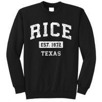 Rice Texas Tx Vintage Sports Established Sweatshirt